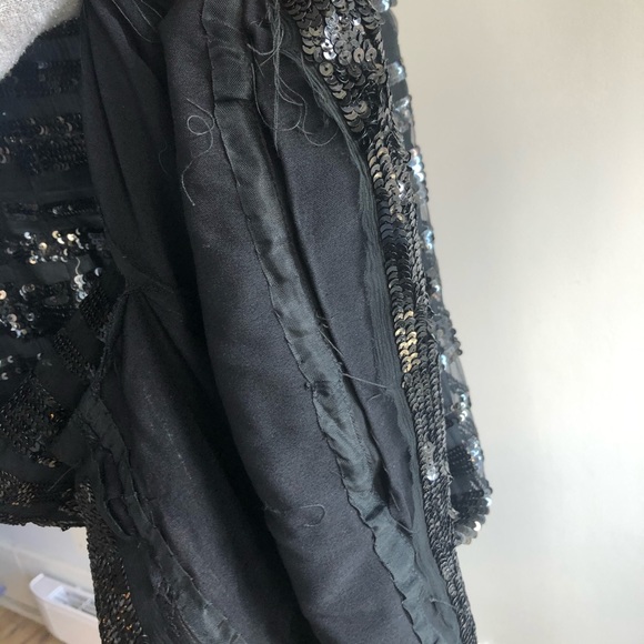1950s Vintage Bombshell Black Sequin Wiggle Dress - Picture 7 of 7